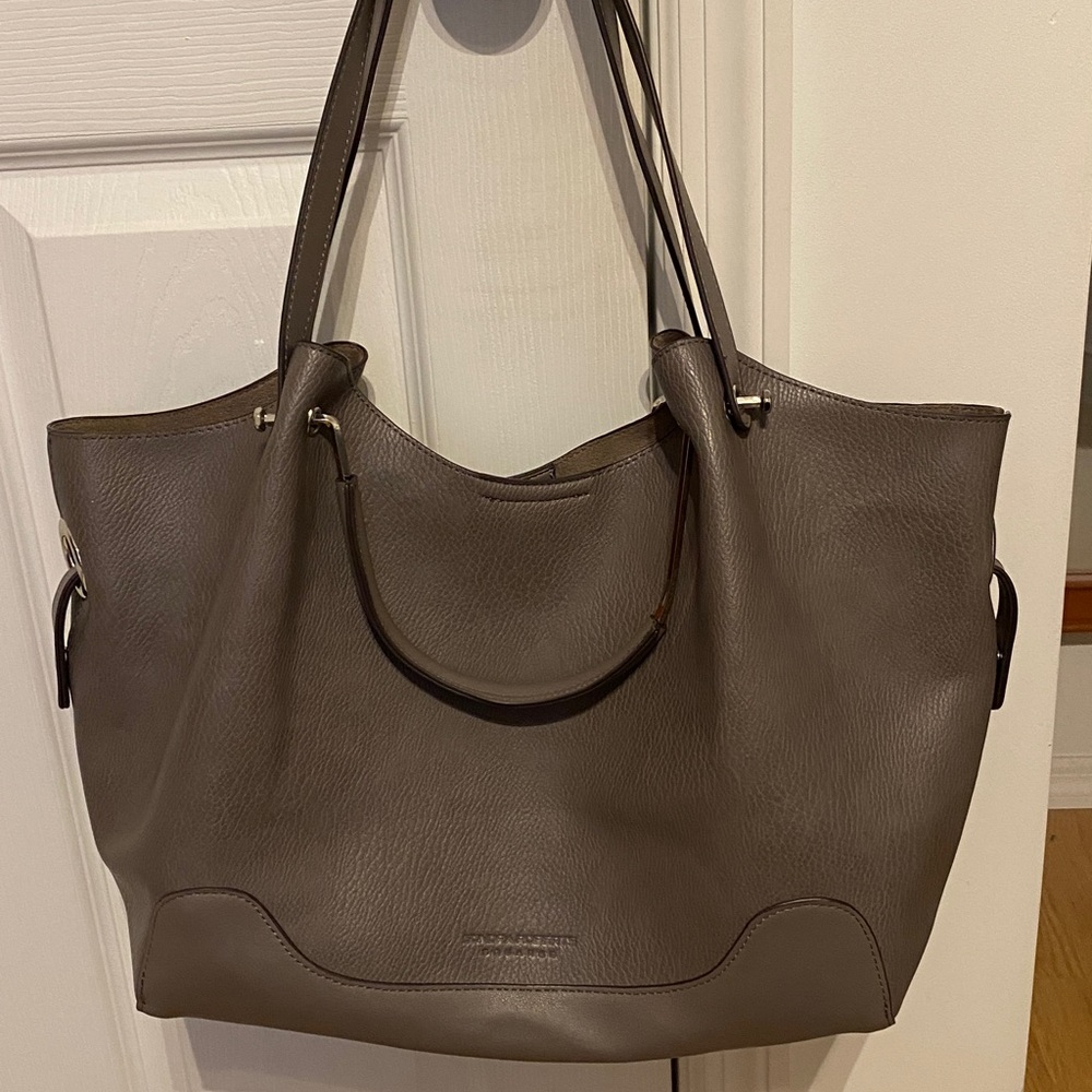 Sondra Roberts Squared Gray Silver Hand Shoulder Bag